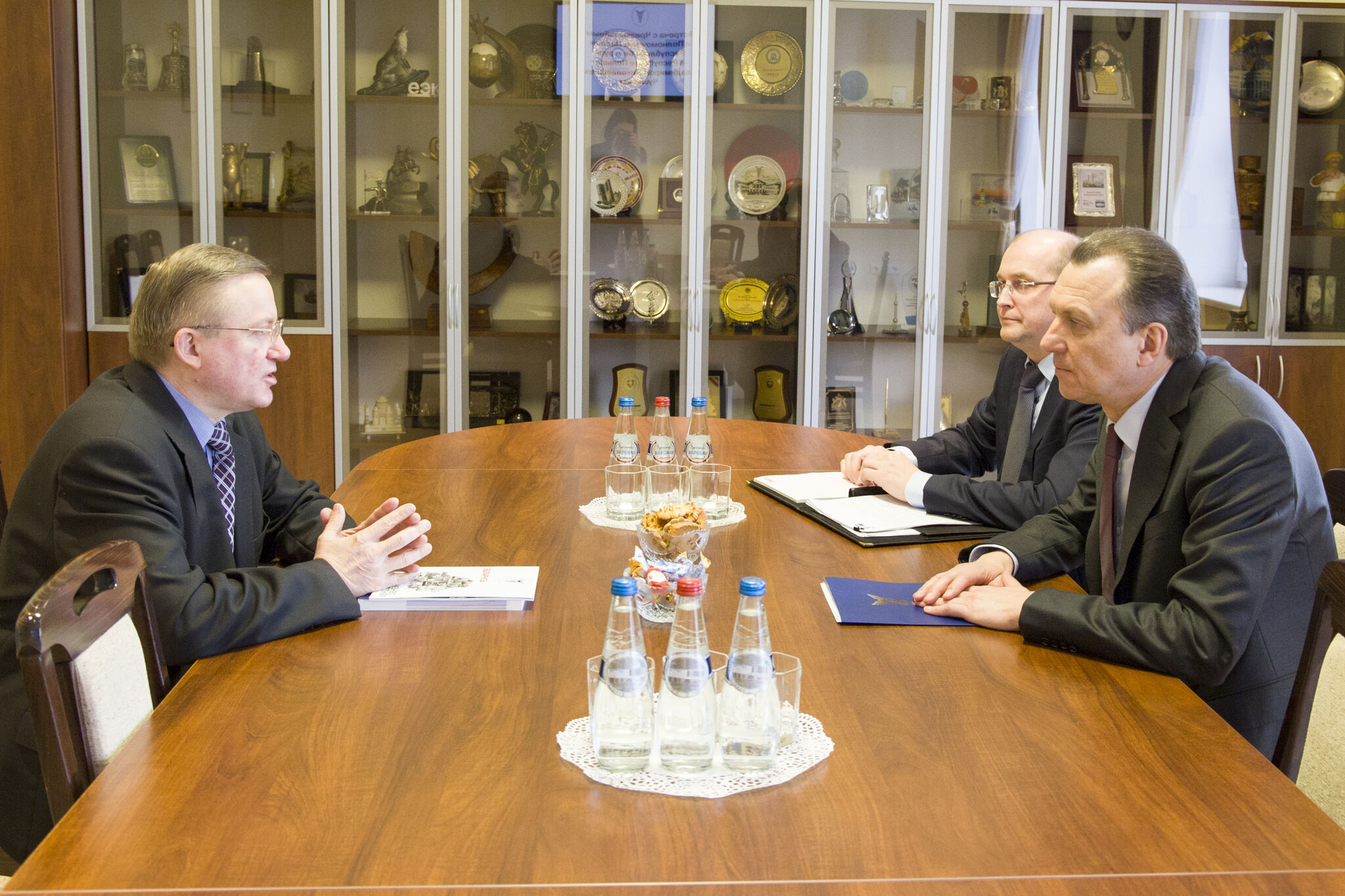 Встреча председателя БелТПП В.Улаховича с В.Чушевым, назначенным Чрезвычайным и Полномочным Послом Беларуси в Польше