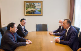 A meeting of the BelCCI Chairman Vladimir Ulakhovich with representatives of the Embassy of Vietnam in Belarus