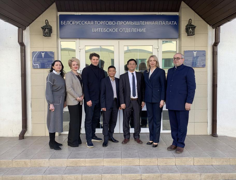 Reception of the delegation of the Trade Promotion office of the Embassy of Vietnam in Belarus at the Vitebsk branch of the BelCCI