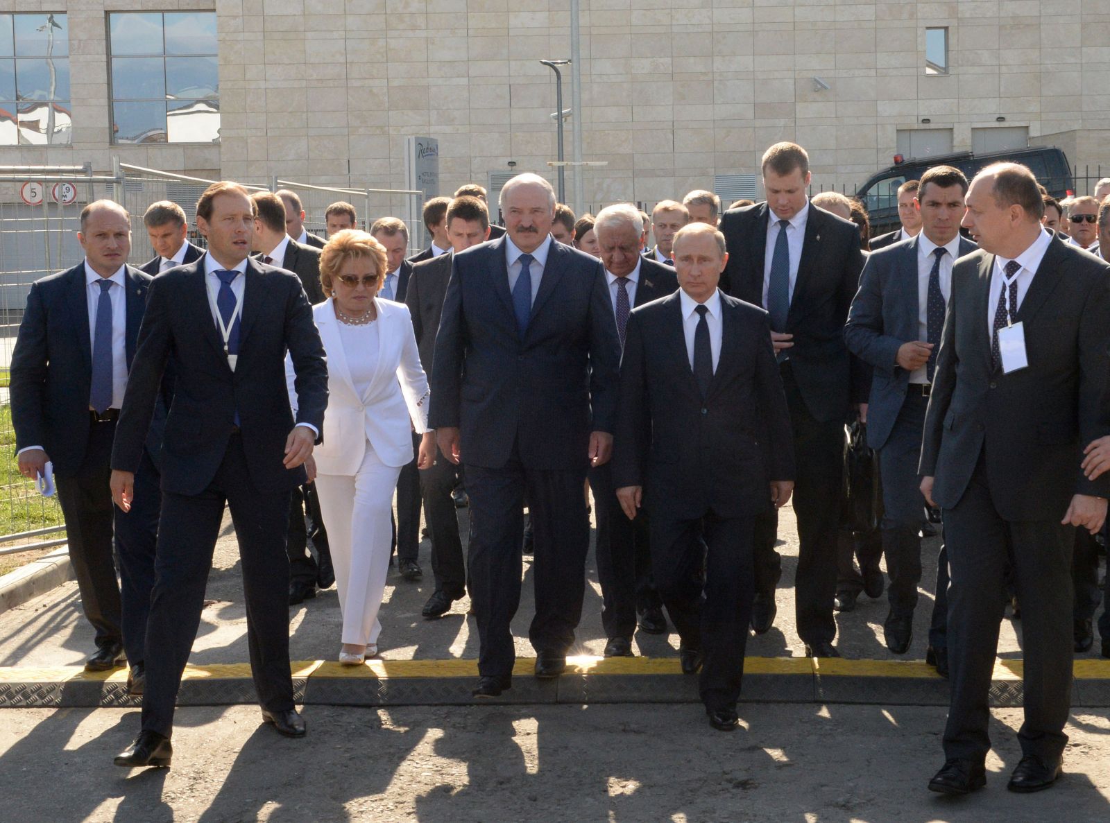 The President of the Republic of Belarus A.Lukashenko and the President of the Russian Federation V.Putin visited Belarusian-Russian industrial exhibition within the Second Forum of Regions of Belarus and Russia in Sochi