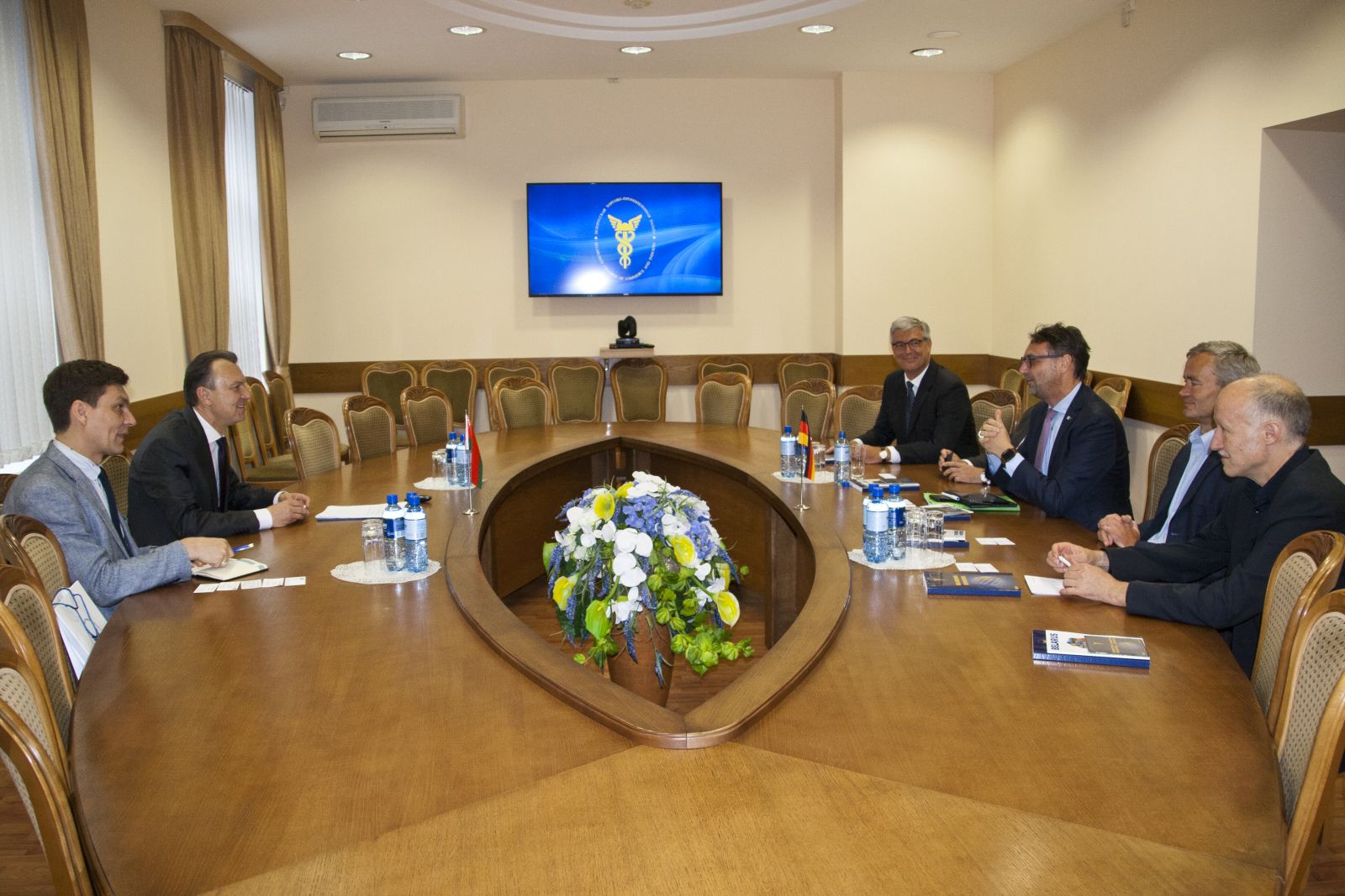 Встреча председателя БелТПП В.Улаховича с делегацией деловых кругов Баварии