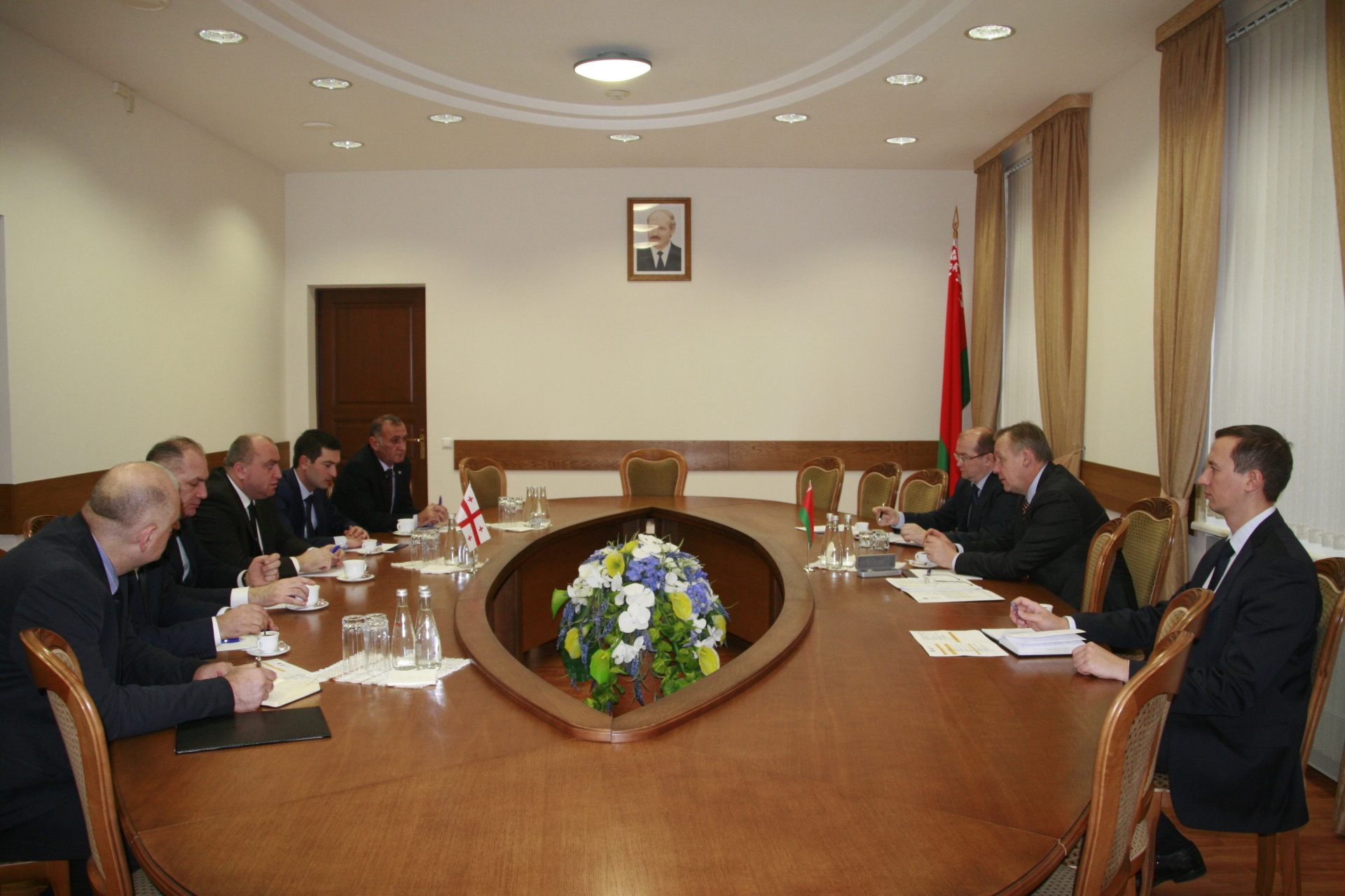 Встреча председателя БелТПП М.Мятликова с правительственной делегацией Аджарии