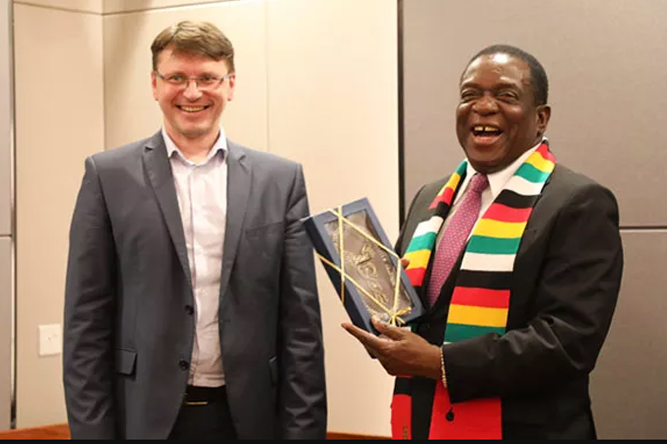 Президент Республики Зимбабве Э.Мнангагва встретился с делегацией БелТПП