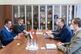 Встреча председателя БелТПП В.Улаховича с почетным консулом Беларуси в Багдаде М.Аль-Каисси
