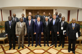 BelCCI Chairman Vladimir Ulakhovich takes part in the meeting of Vladimir Makei, Foreign Minister of the Republic of Belarus, with the second Belarusian-African Economic Forum participants