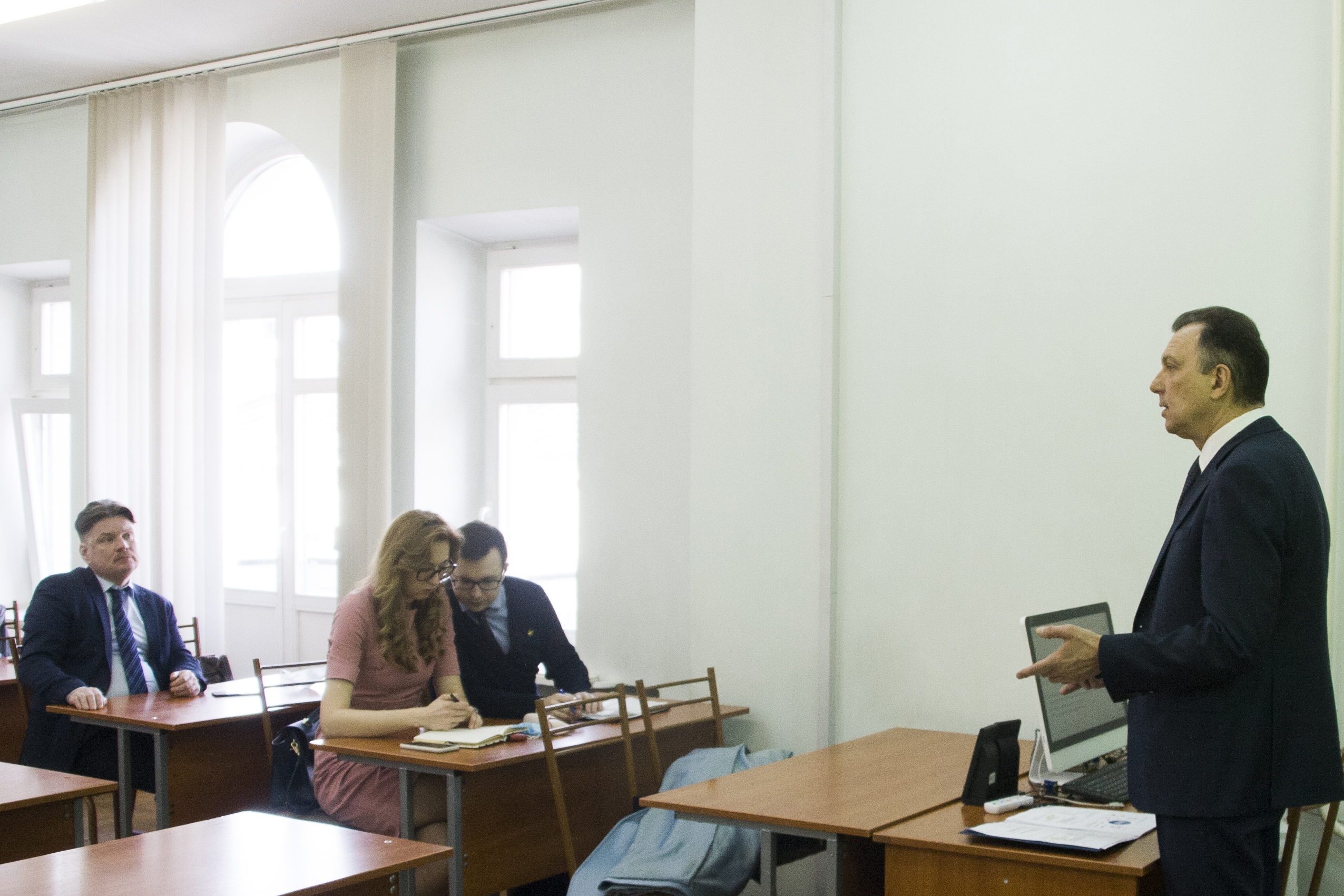 Председатель БелТПП В.Улахович выступил перед слушателями Академии управления при Президенте Республики Беларусь
