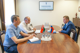BelCCI Deputy Chairman Denis Meleshkin meets President of Tomsk CCI Maksim Kostarev