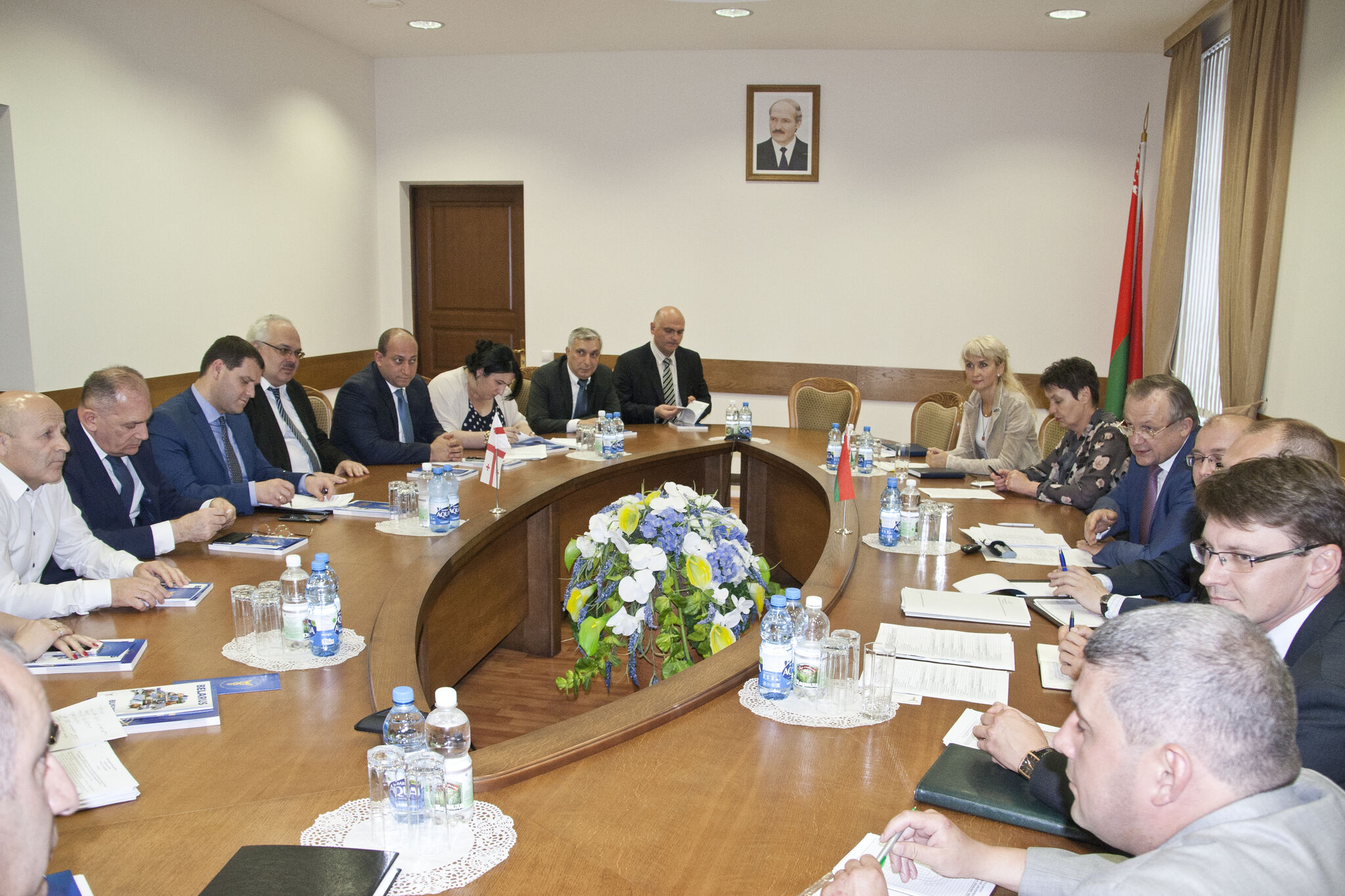 Встреча председателя БелТПП М.Мятликова с делегацией Грузии