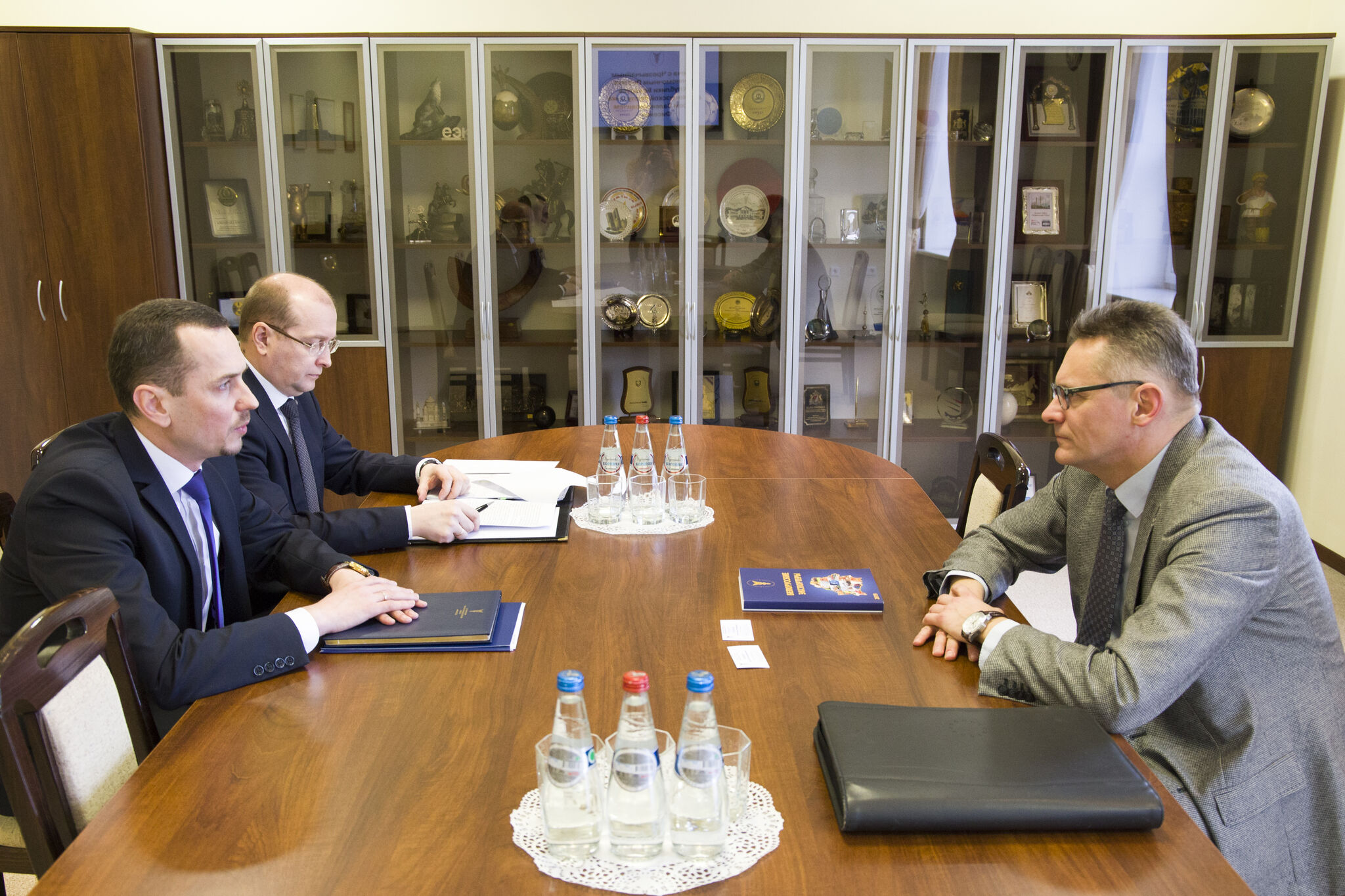 Встреча заместителя председателя БелТПП С.Набешко с И.Фисенко, назначенным Чрезвычайным и Полномочным Послом Беларуси во Франции