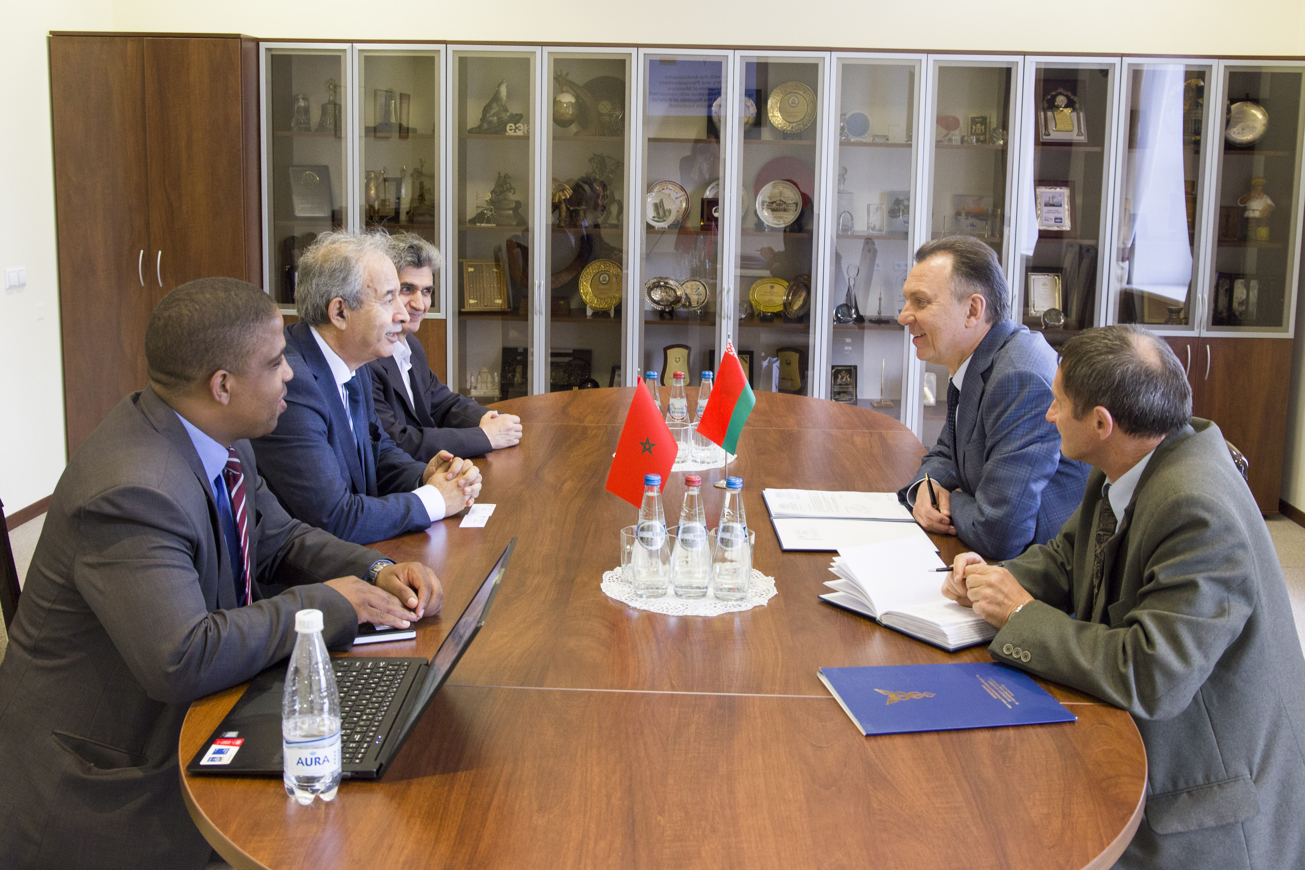 Встреча председателя БелТПП В.Улаховича с Чрезвычайным и Полномочным Послом Марокко А.Лешехебом