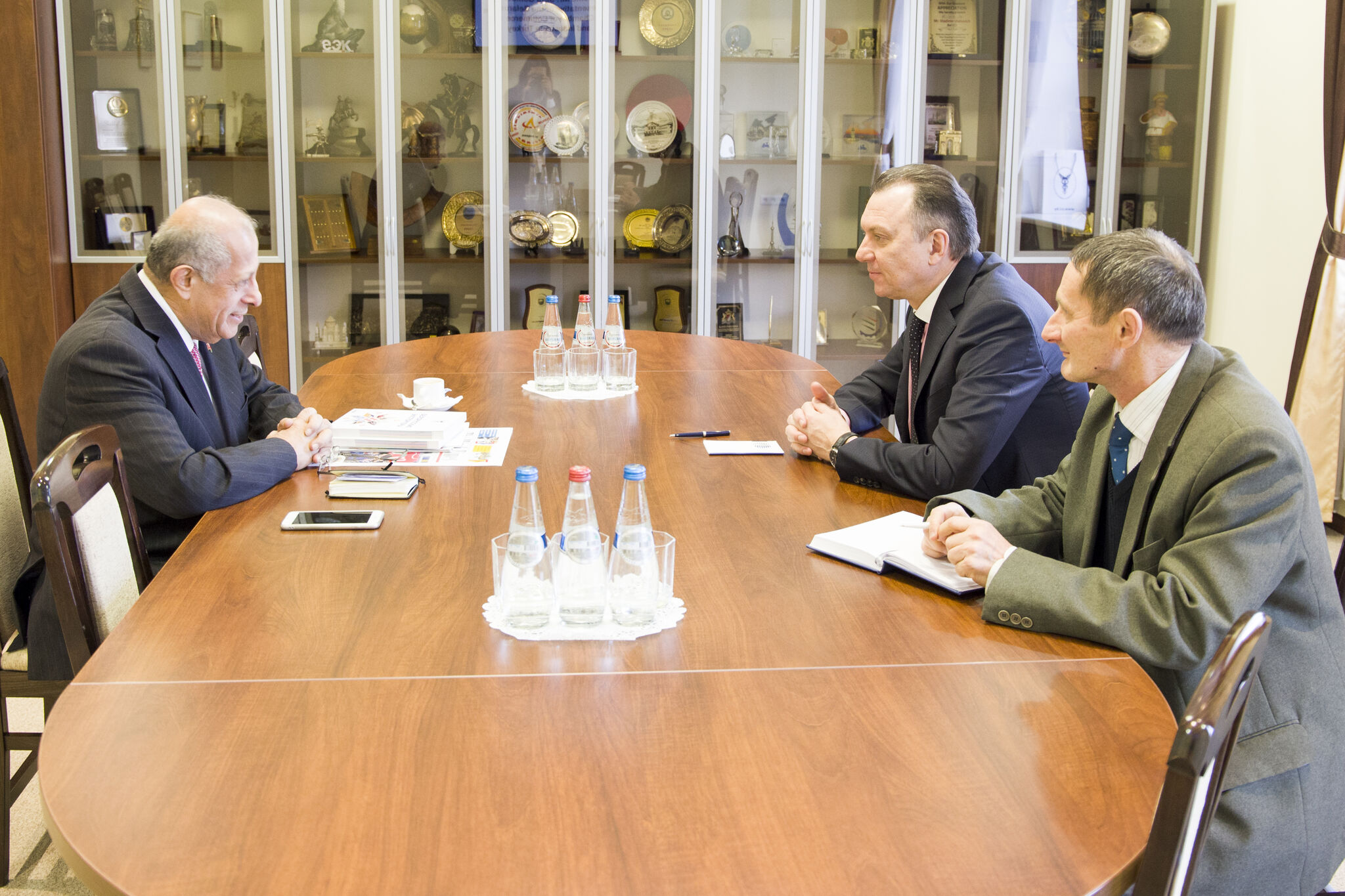 Встреча председателя БелТПП В.Улаховича с представителем БелТПП в Турции С.Гемденизом
