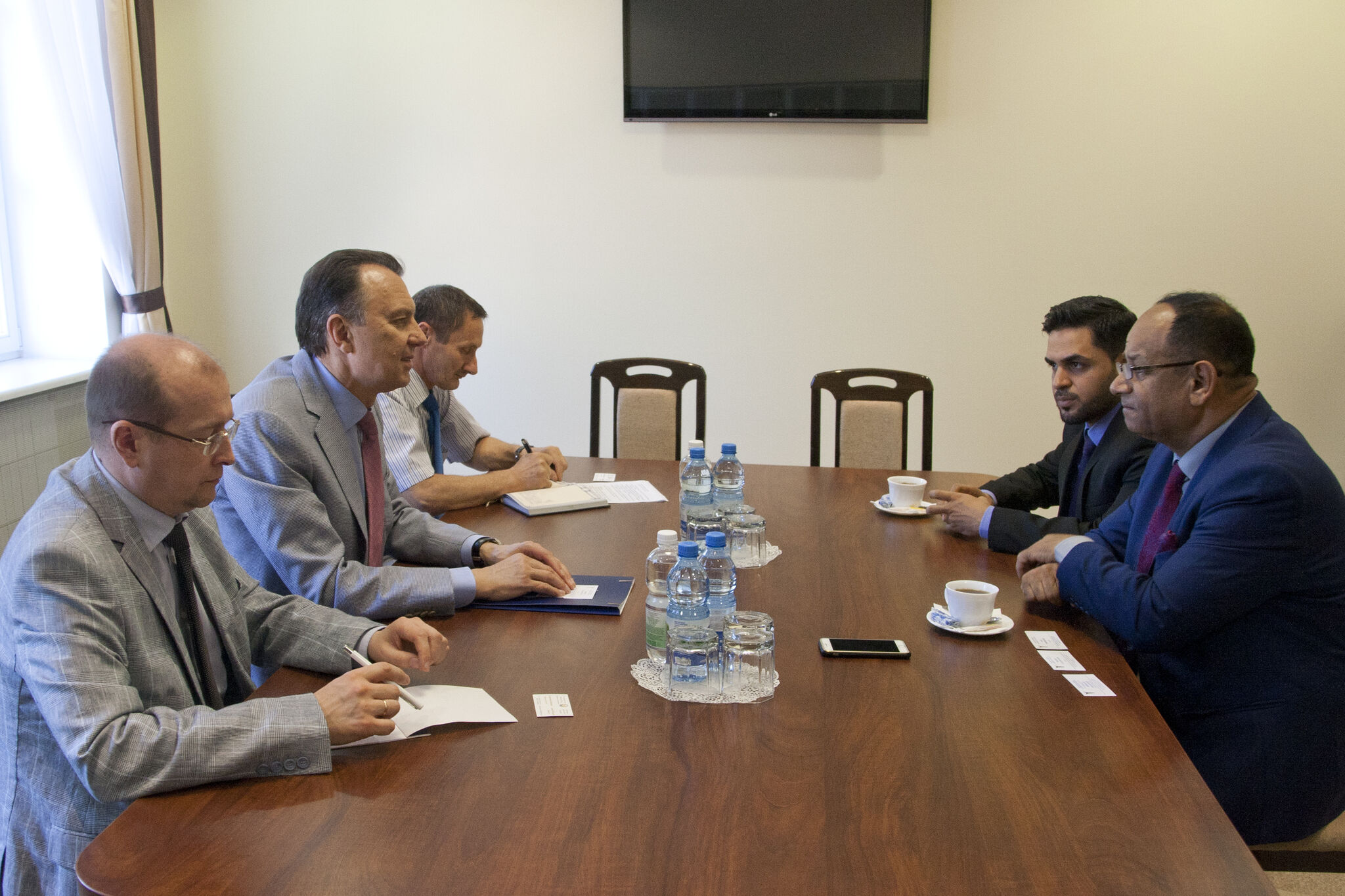 Встреча председателя БелТПП В.Улаховича с генеральным секретарем Федерации иракских торговых палат А.Аль-Бандаром