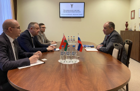 The BelCCI Chairman Mikhael Miatlikov meets Head of Nizhny Novgorod Region Representative office Andrei Dudkin