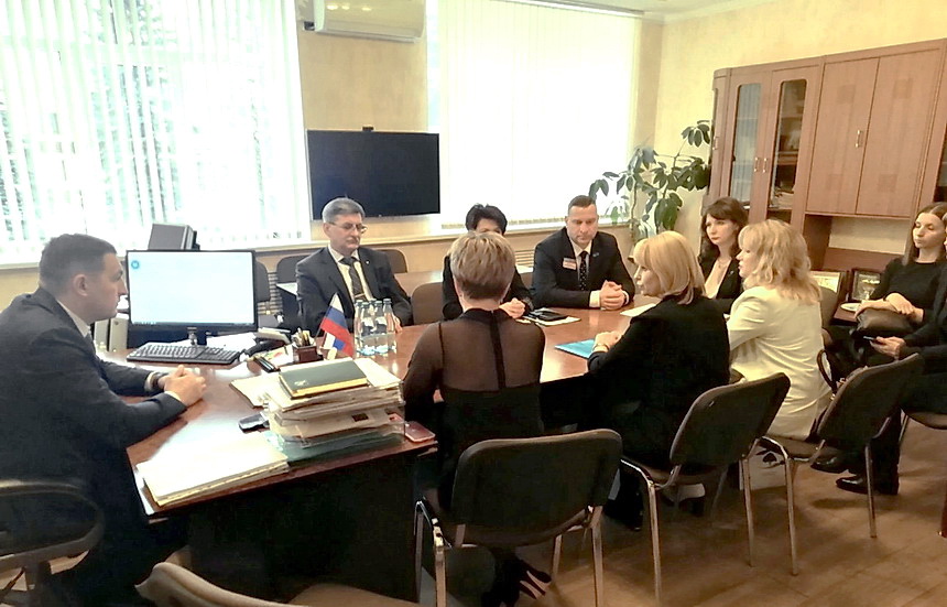 Meeting of the Belarusian delegation at the Department of Health of the Bryansk Region of the Russian Federation