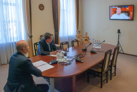 Online meeting with a representative of the Chamber of Commerce and Industry of Indonesia