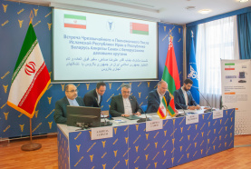 Meeting of the Ambassador of the Islamic Republic of Iran to Belarus Alireza Sanei with Belarusian business circles