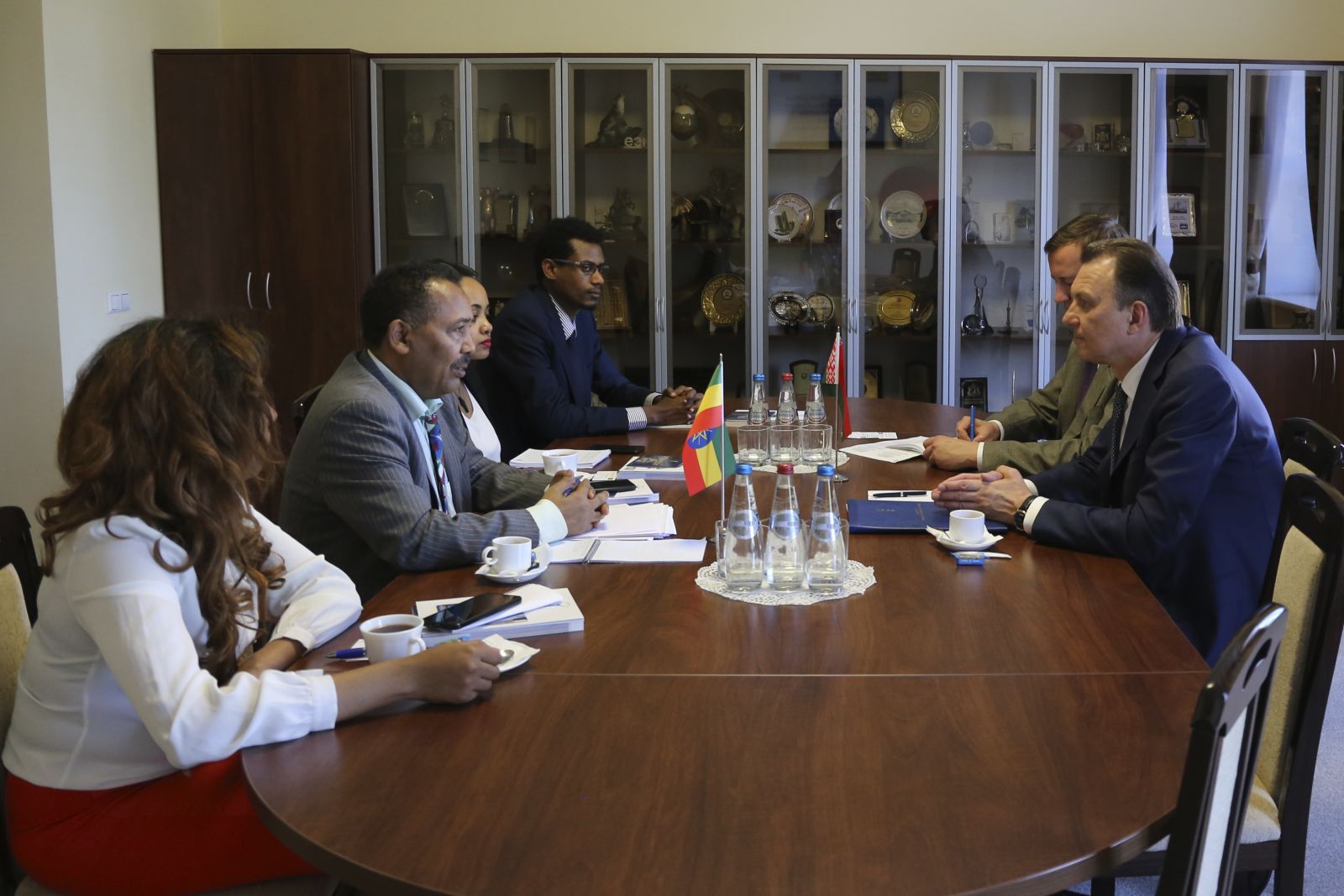 Встреча председателя БелТПП В.Улаховича с делегацией Посольства Эфиопии в России