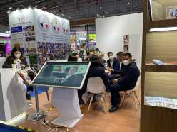 The national pavilion of Belarus at the fifth China International Import Exhibition