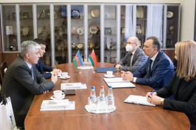 BelCCI Сhairman V. Ulakhovich meets with Ambassador Extraordinary and Plenipotentiary of Azerbaijan U.Bakhshaliyev