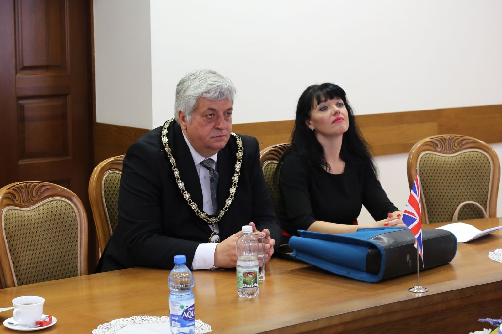 Встреча председателя БелТПП В.Улаховича с лорд-мэром Ноттингема  М.Эдвардсом