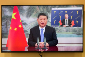 The BelCCI Chairman Vladimir Ulakhovich takes part in the opening of the fourth China International Import Expo in Shanghai