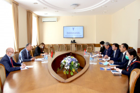 BelCCI Chairman Vladimir Ulakhovich meets Deputy Minister of Foreign Affairs of Kyrgyzstan Azizbek Madmarov