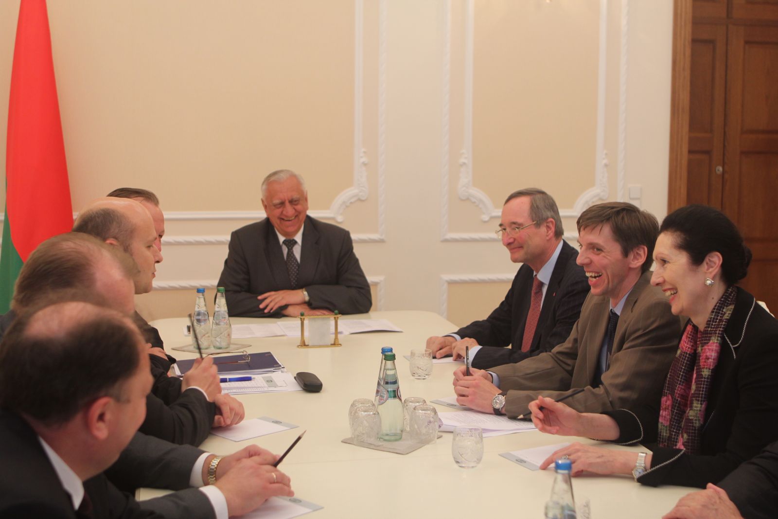 Встреча Премьер-министра Республики Беларусь Михаила Мяcниковича с руководителем Палаты экономики Австрии Кристофом Ляйтлом