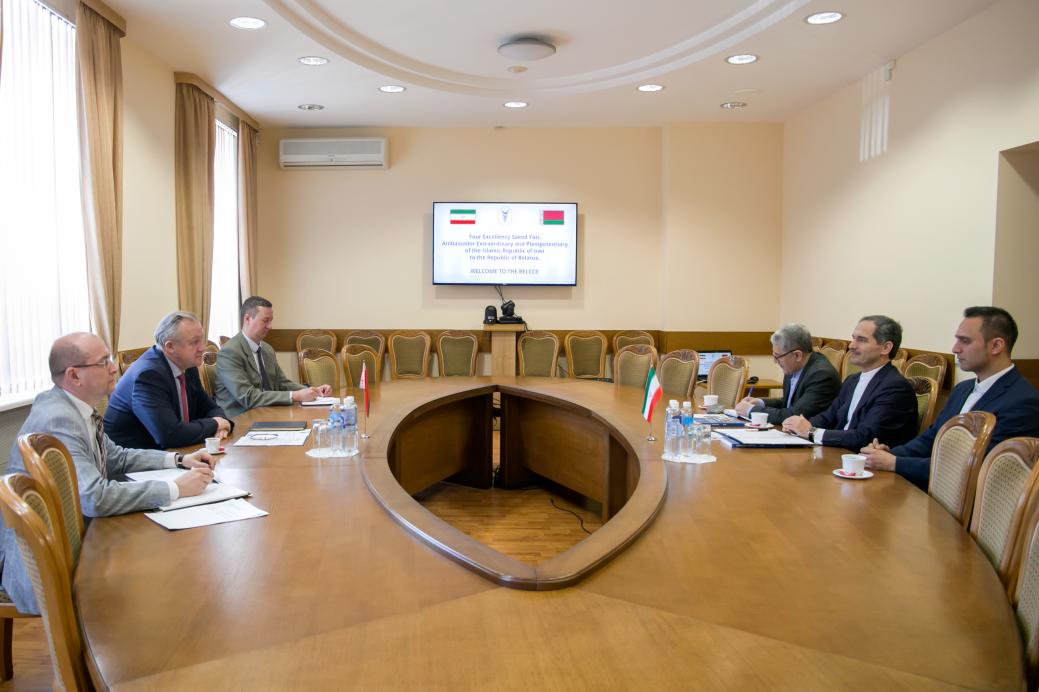 BelCCI Chairman Mikhael Miatlikov meets Ambassador Extraordinary and Plenipotentiary of Islamic Republic of Iran Saeed Yari BelCCI Chairman Mikhael Miatlikov meets Ambassador Extraordinary and Plenipotentiary of Islamic Republic of Iran Saeed Yari
