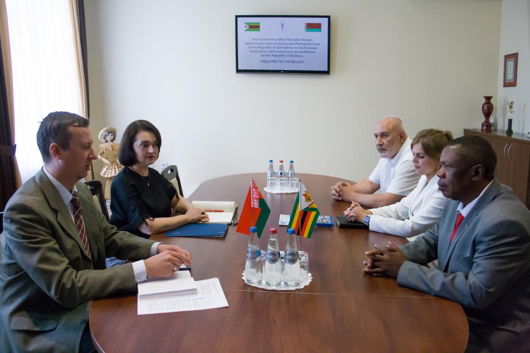 Meeting of BelCCI Deputy Chairman E.Shabalina with Ambassador Extraordinary and Plenipotentiary of Zimbabwe M.Sango Meeting of BelCCI Deputy Chairman E.Shabalina with Ambassador Extraordinary and Plenipotentiary of Zimbabwe M.Sango