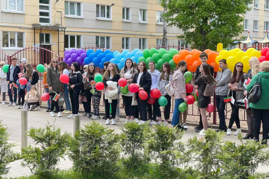 Ceremonial opening of a children's playground in Mogilev
