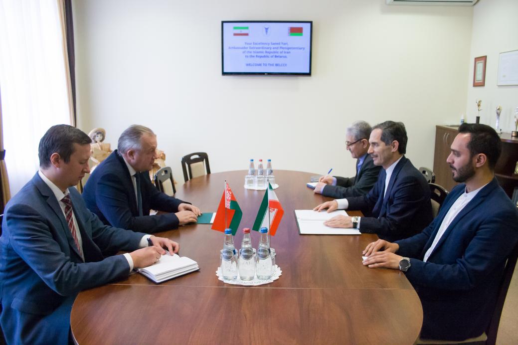 BelCCI Chairman Mikhael Miatlikov meets Ambassador Extraordinary and Plenipotentiary of Islamic Republic of Iran Saeed Yari